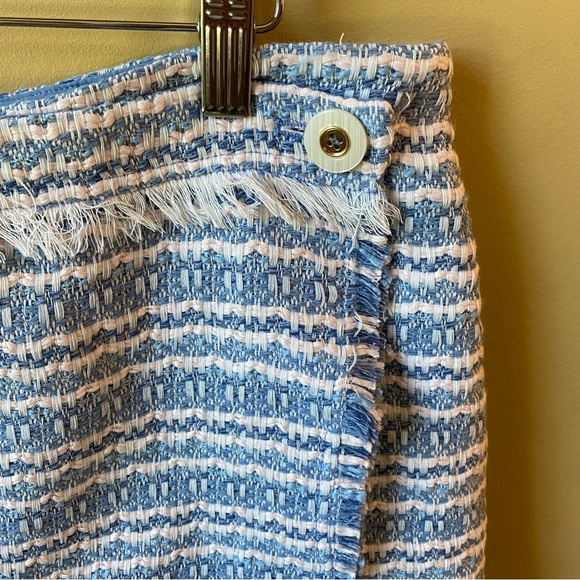 House of Harlow 1960 Tweed Top and Skort Set in Light Blue/Cream/Pink Size 12 - Picture 6 of 16